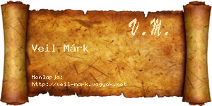 Veil Márk névjegykártya